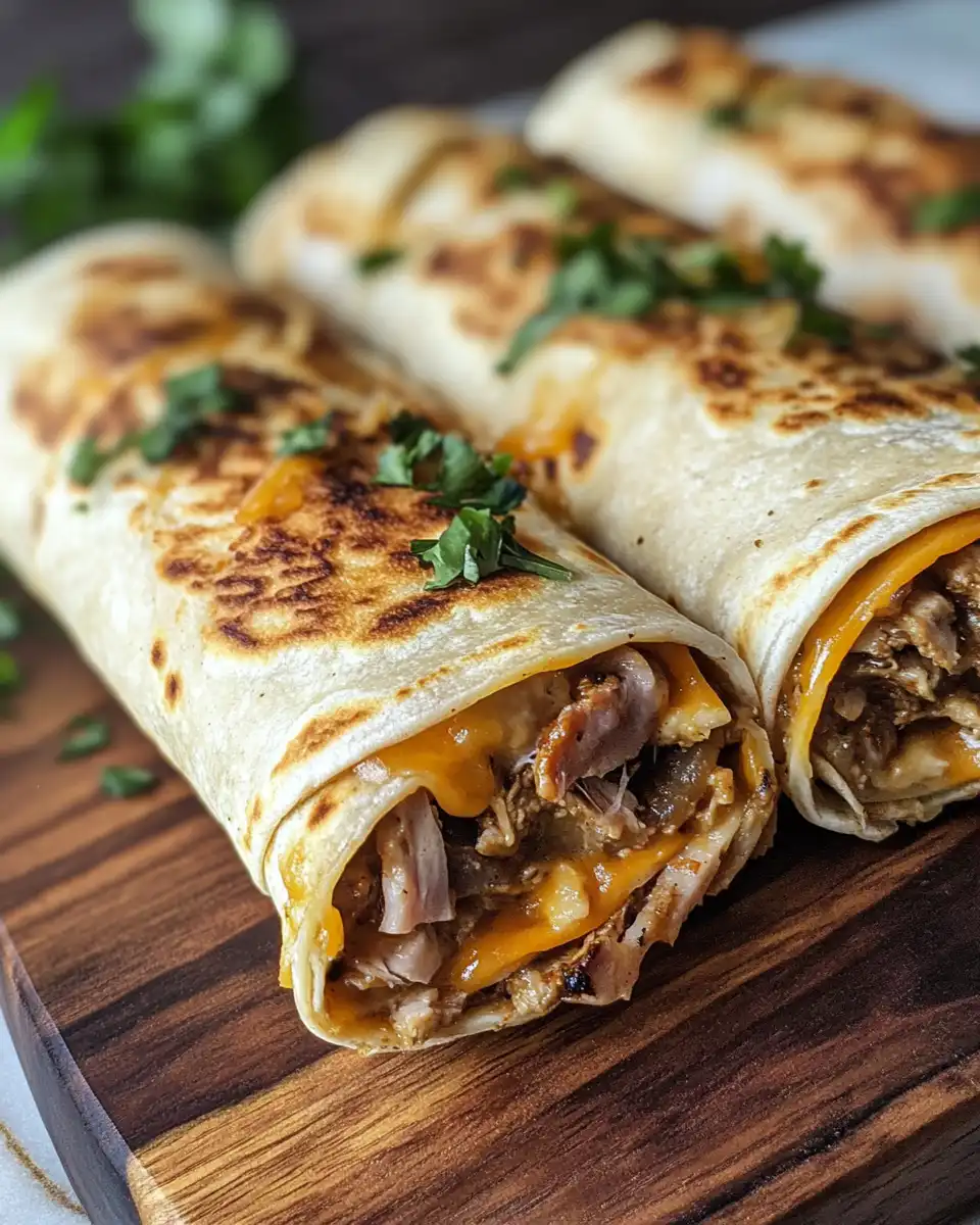 Ingredients for French Dip Tortilla Roll Ups including tortillas, roast beef, cheese