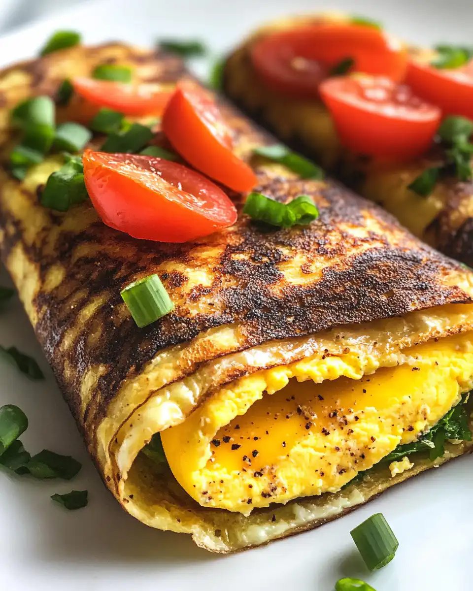 Freshly cooked keto egg wraps ready to fill and serve
