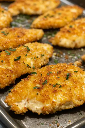 easy oven baked chicken cutlets wellness by kay taken with iphone 15 pro max --iw 2 --ar 4:5 --v 6.1 --raw