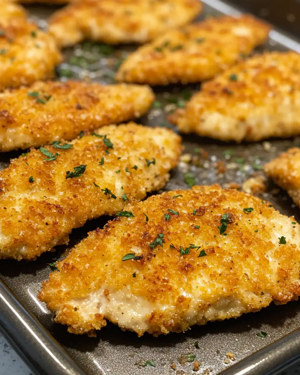 Close-up of tender chicken breasts cooking in pressure cooker