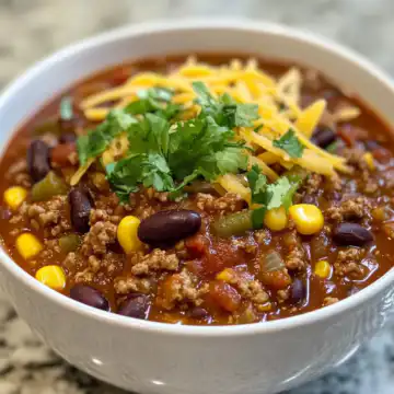 Easy Taco Chili taken with iphone 15 pro max --iw 2 --ar 4:5 --v 6.1 --raw
