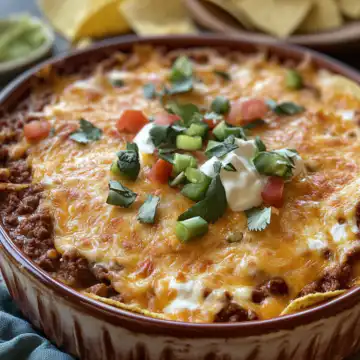 Easy Taco Dip taken with iphone 15 pro max --iw 2 --ar 4:5 --v 6.1 --raw