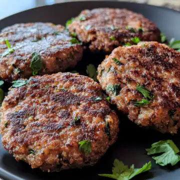 Easy Vegan Breakfast Sausage Patties taken with iphone 15 pro max --iw 2 --ar 4:5 --v 6.1 --raw