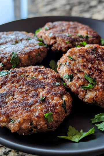 Easy Vegan Breakfast Sausage Patties taken with iphone 15 pro max --iw 2 --ar 4:5 --v 6.1 --raw
