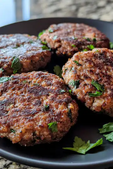 Easy Vegan Breakfast Sausage Patties taken with iphone 15 pro max --iw 2 --ar 4:5 --v 6.1 --raw