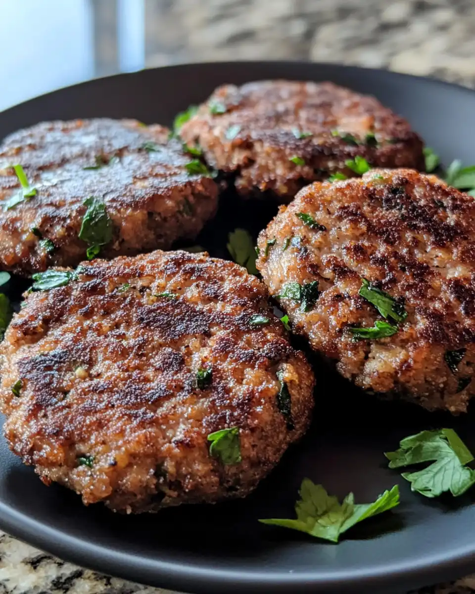 Vegan breakfast sausage patties cooking fresh in pressure cooker