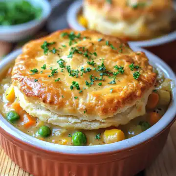 Easy Vegetable Pot Pie With Biscuit Topping taken with iphone 15 pro max --iw 2 --ar 4:5 --v 6.1 --raw