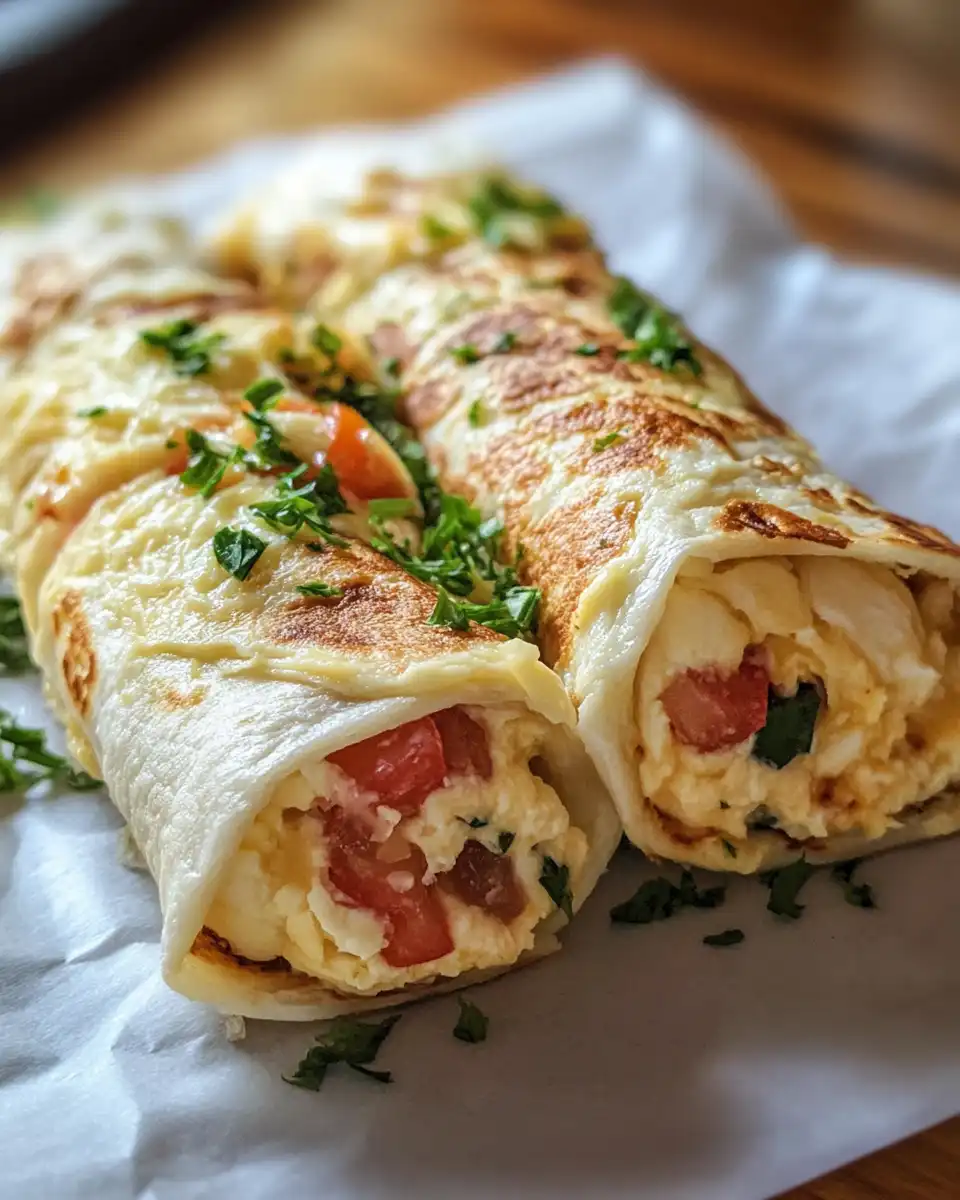Ingredients for egg white wraps including eggs, xanthan gum, and non-stick skillet