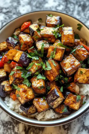 Eggplant And Tofu Recipe taken with iphone 15 pro max --iw 2 --ar 4:5 --v 6.1 --raw