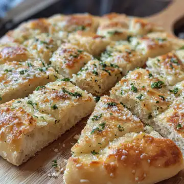 garlic parmesan focaccia bread taken with iphone 15 pro max --iw 2 --ar 4:5 --v 6.1 --raw