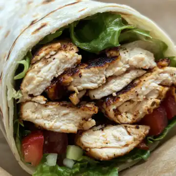 Grilled Chicken Wrap taken with iphone 15 pro max --iw 2 --ar 4:5 --v 6.1 --raw