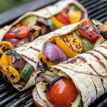 Grilled Summer Veggie Wraps taken with iphone 15 pro max --iw 2 --ar 4:5 --v 6.1 --raw