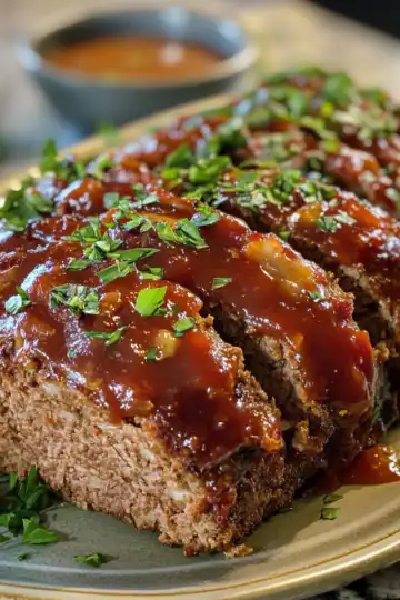 ground venison meatloaf taken with iphone 15 pro max --iw 2 --ar 4:5 --v 6.1 --raw