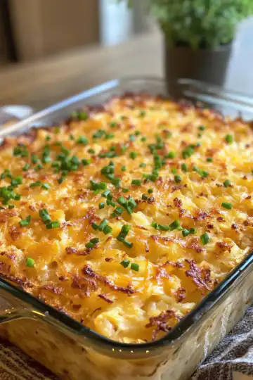 Hash Brown Casserole taken with iphone 15 pro max --iw 2 --ar 4:5 --v 6.1 --raw