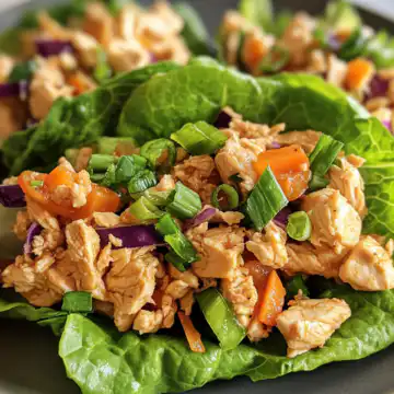 Healthy Asian Chicken Lettuce Wraps taken with iphone 15 pro max --iw 2 --ar 4:5 --v 6.1 --raw