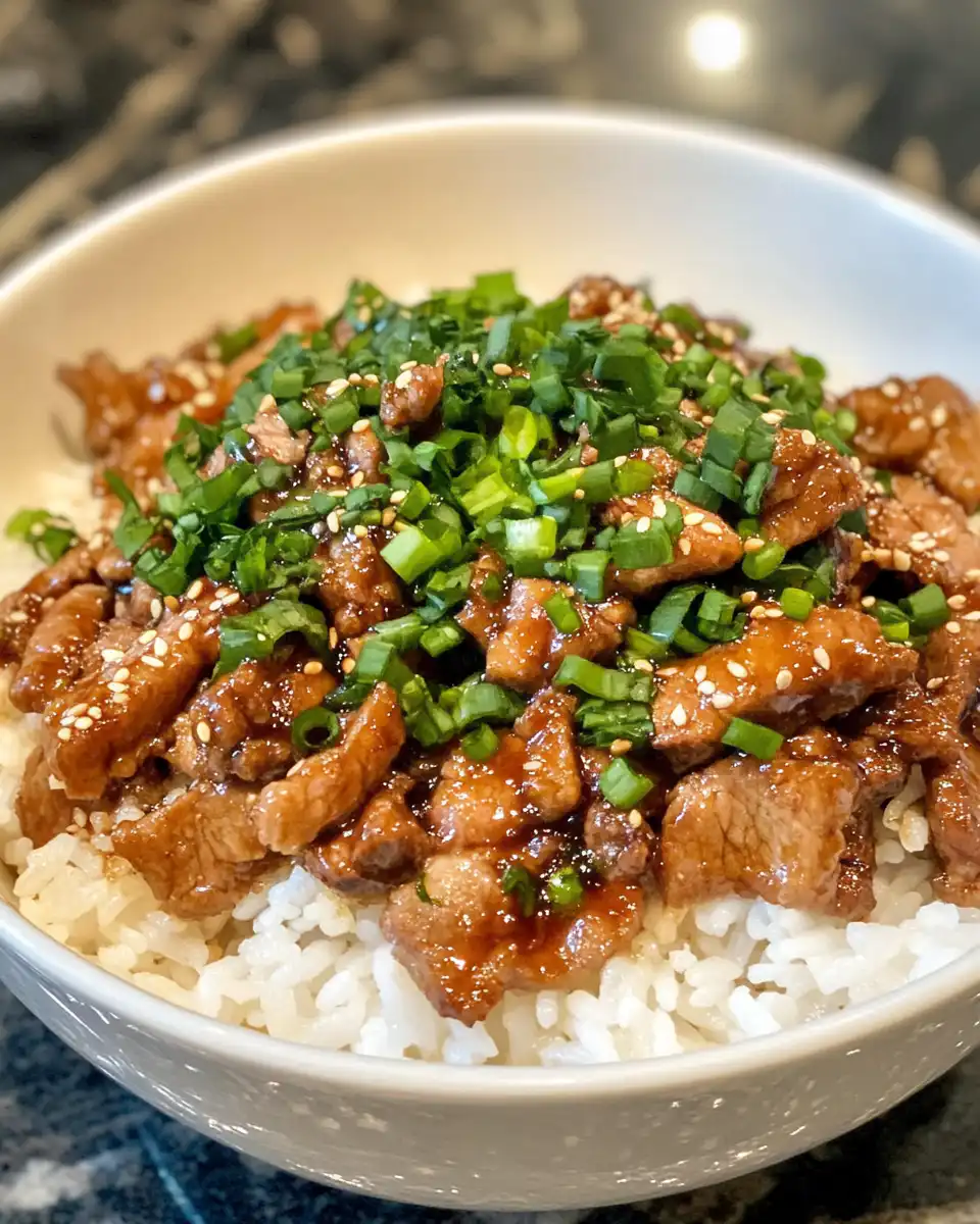 Honey garlic pork pressure cooker meal steaming hot