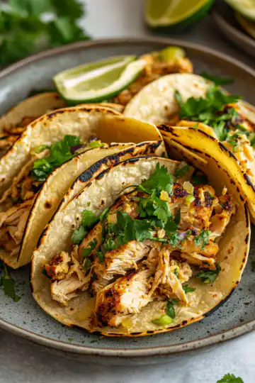 Instant Pot Chicken Tacos taken with iphone 15 pro max --iw 2 --ar 4:5 --v 6.1 --raw