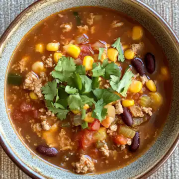 Instant Pot Taco Soup taken with iphone 15 pro max --iw 2 --ar 4:5 --v 6.1 --raw
