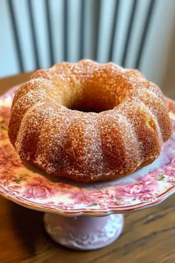 Keto Apple Cider Donut Cake taken with iphone 15 pro max --iw 2 --ar 4:5 --v 6.1 --raw