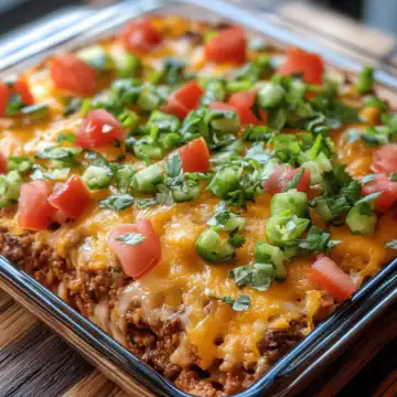 Keto Taco Casserole taken with iphone 15 pro max --iw 2 --ar 4:5 --v 6.1 --raw