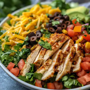 Layered Chicken Taco Salad taken with iphone 15 pro max --iw 2 --ar 4:5 --v 6.1 --raw