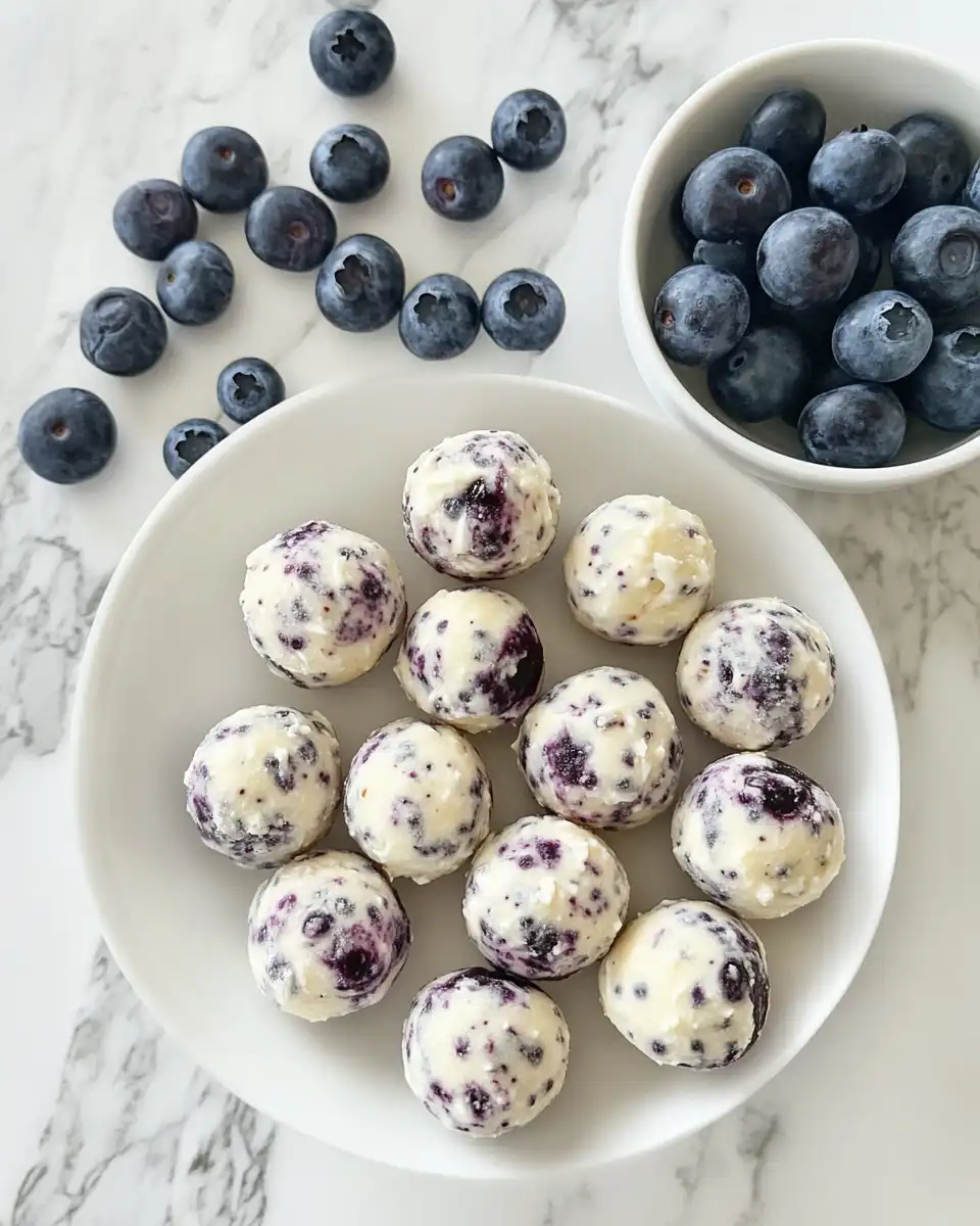 Ingredients laid out for lemon blueberry protein bites including protein powder, almond flour, and cashew butter