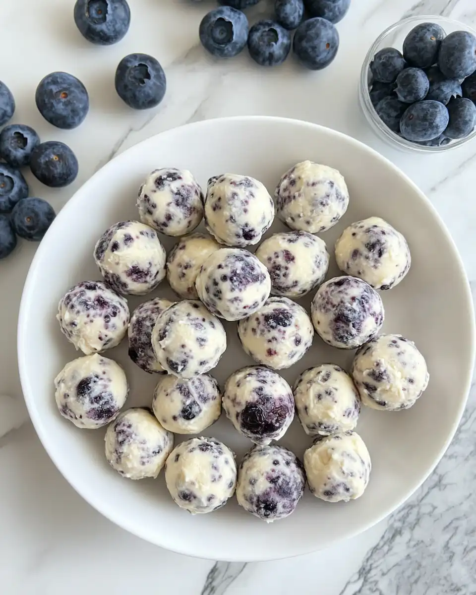 Lemon blueberry protein bites fresh and ready from pressure cooker