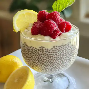 lemon cream chia pudding taken with iphone 15 pro max --iw 2 --ar 4:5 --v 6.1 --raw