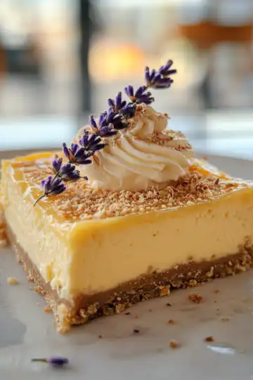 lemon lavender cheesecake honeycomb taken with iphone 15 pro max --iw 2 --ar 4:5 --v 6.1 --raw