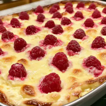 lemon raspberry cottage cheese bake taken with iphone 15 pro max --iw 2 --ar 4:5 --v 6.1 --raw