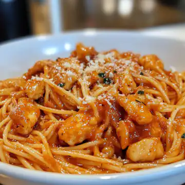 Louisiana Chicken Pasta taken with iphone 15 pro max --iw 2 --ar 4:5 --v 6.1 --raw