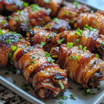 Maple Bbq Bacon Wrapped Chicken Wings taken with iphone 15 pro max --iw 2 --ar 4:5 --v 6.1 --raw