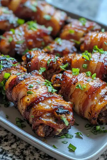 Maple Bbq Bacon Wrapped Chicken Wings taken with iphone 15 pro max --iw 2 --ar 4:5 --v 6.1 --raw