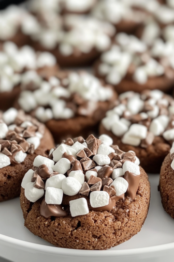 marshmallow chocolate cookies taken with iphone 15 pro max --iw 2 --ar 4:5 --v 6.1 --raw