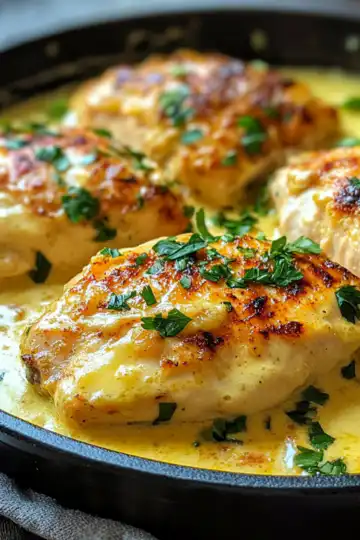 melt in your mouth chicken recipe creamy juicy golden quick taken with iphone 15 pro max --iw 2 --ar 4:5 --v 6.1 --raw