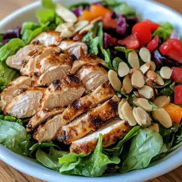 Napa Almond Chicken Salad taken with iphone 15 pro max --iw 2 --ar 4:5 --v 6.1 --raw