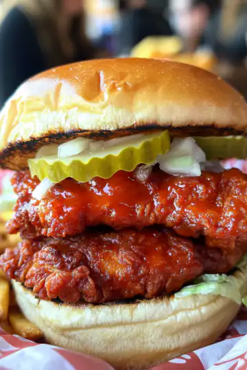 nashville hot chicken sandwiches taken with iphone 15 pro max --iw 2 --ar 4:5 --v 6.1 --raw