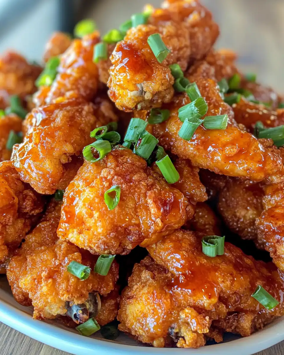 Chicken pieces coated with flour and buttermilk for crispy crust
