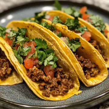 Oven Baked Tacos taken with iphone 15 pro max --iw 2 --ar 4:5 --v 6.1 --raw