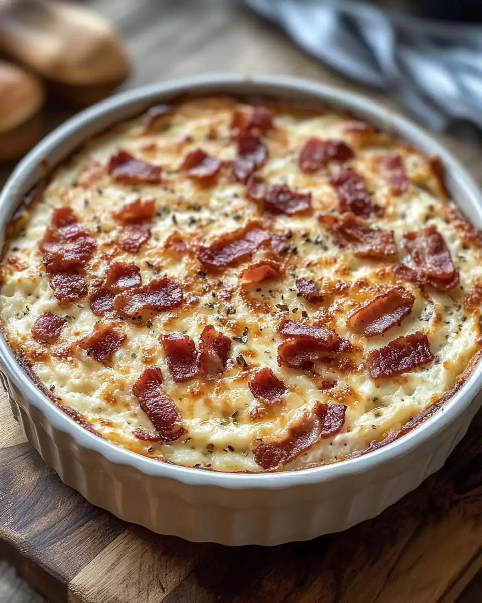 Finished pepper jelly cheese dip ready to serve with chips