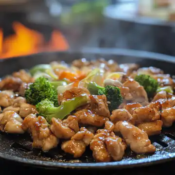 Perfect Hibachi Chicken taken with iphone 15 pro max --iw 2 --ar 4:5 --v 6.1 --raw
