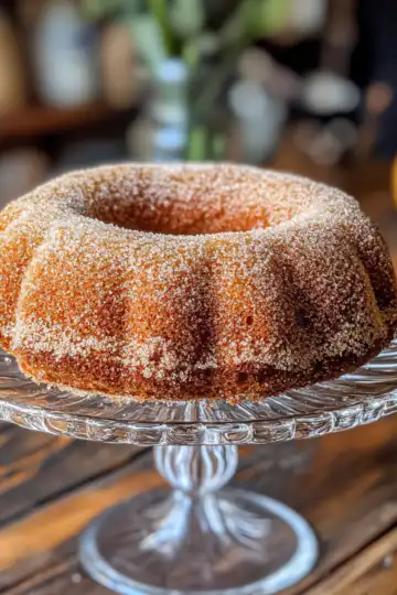 Perfectly Spiced Apple Cider Donut Cake taken with iphone 15 pro max --iw 2 --ar 4:5 --v 6.1 --raw
