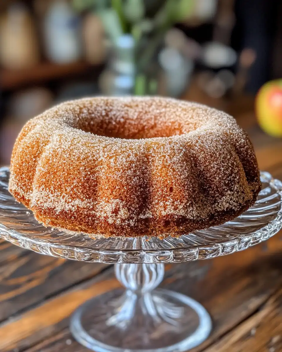 Perfectly spiced apple cider donut cake fresh out of pressure cooker
