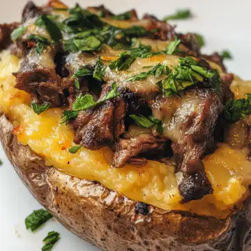 pot roast twice baked potato taken with iphone 15 pro max --iw 2 --ar 4:5 --v 6.1 --raw