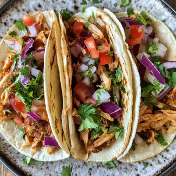 Pulled Chicken Tacos taken with iphone 15 pro max --iw 2 --ar 4:5 --v 6.1 --raw