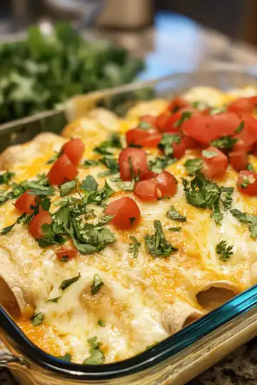 queso chicken enchiladas taken with iphone 15 pro max --iw 2 --ar 4:5 --v 6.1 --raw