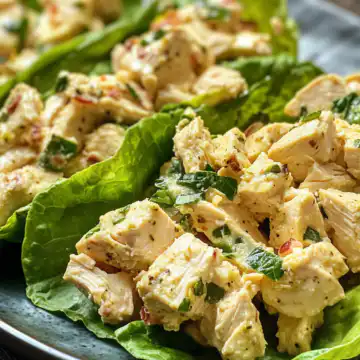 Quick Keto Chicken Salad Lettuce Wraps Recipe! taken with iphone 15 pro max --iw 2 --ar 4:5 --v 6.1 --raw