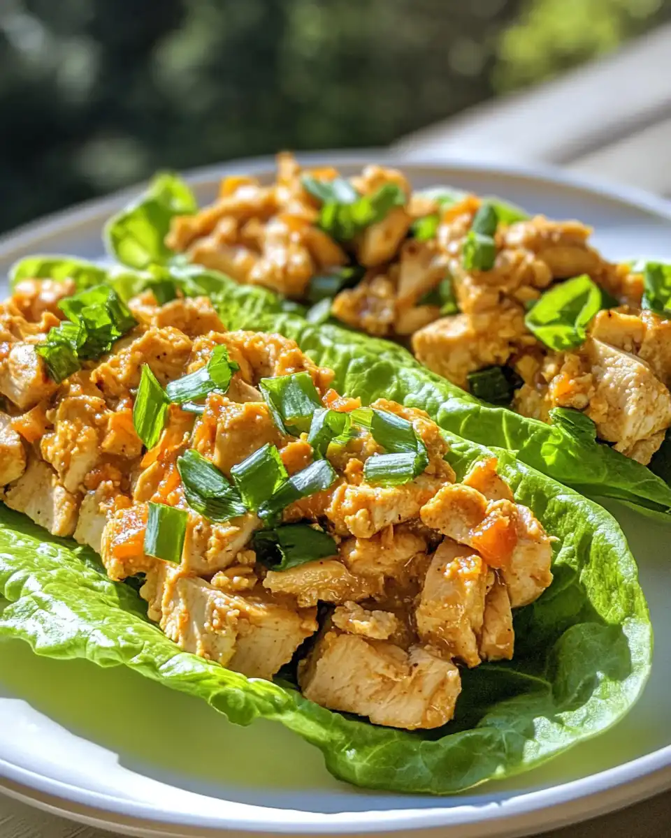 Ingredients for satay chicken lettuce wraps including ground chicken and fresh vegetables