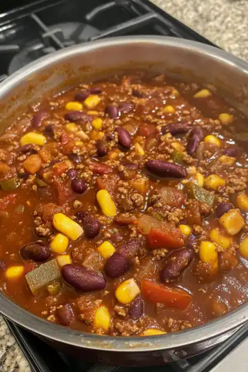 Seriously The Best Vegan Chili taken with iphone 15 pro max --iw 2 --ar 4:5 --v 6.1 --raw