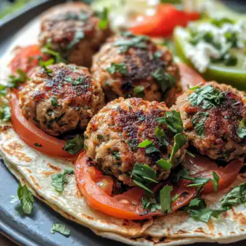Sheet Pan Chicken Kefta Wraps taken with iphone 15 pro max --iw 2 --ar 4:5 --v 6.1 --raw